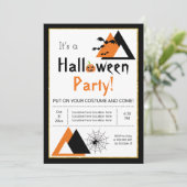 Triangles vleermuizen en spinneweb volwassen Hallo Kaart (Staand voorkant)