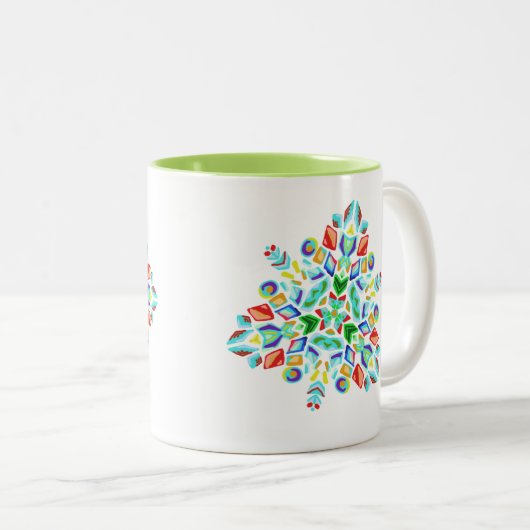 ~Triangular~ Snowflake Mok (Voorkant rechts)