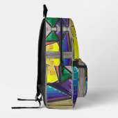 Triangulated Colors Bedrukte Rugzak (Links)