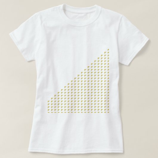 Triângulo com triângulos em 3D T-shirt (Design voorkant)