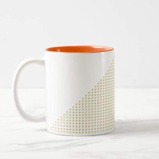 Triângulo com triângulos em 3D Tweekleurige Koffiemok (Links)