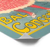 Trianon Spectacle Bal Concert Art Nouveau Poster (Hoek)