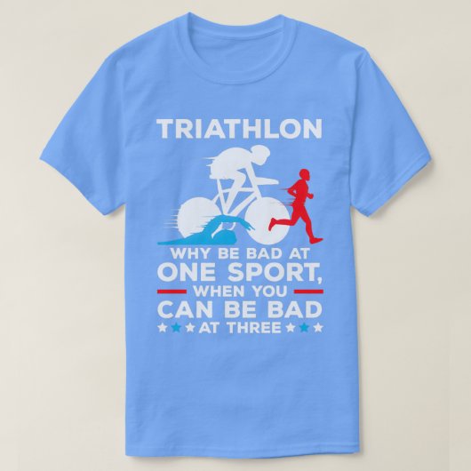 Triathle Triathle Triathlon Swim Run Bicycle Ride T-shirt (Design voorkant)