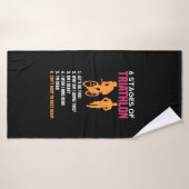 Triathlon - 6 fasen Triathlon Badhanddoek (Badhanddoek)