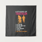 Triathlon - 6 fasen Triathlon Wandkleed (Voorkant)