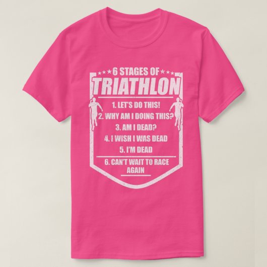 Triathlon Athlete 19 T-shirt (Design voorkant)