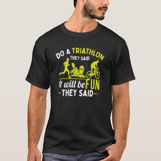 Triathlon Athlete T-shirt (Voorkant)