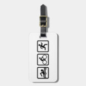 Triathlon Bagagelabel (Voorkant verticaal)