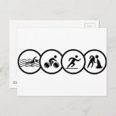 triathlon briefkaart (Voorkant / Achterkant)