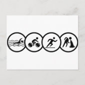 triathlon briefkaart (Voorkant)