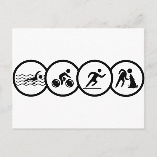 triathlon briefkaart (Voorkant)