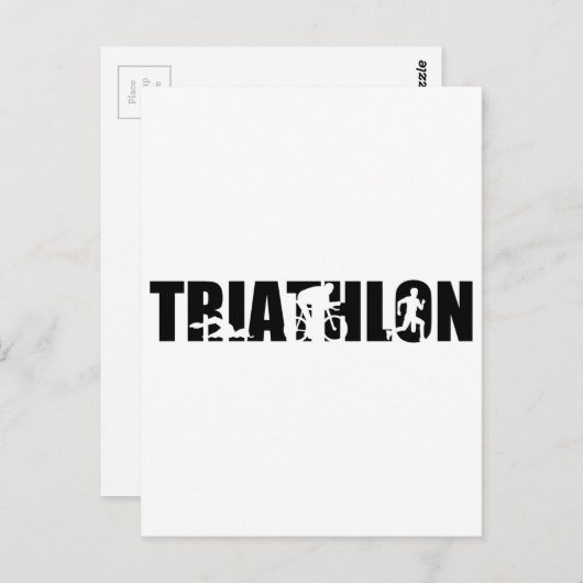 Triathlon Briefkaart (Voorkant / Achterkant)