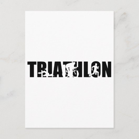 Triathlon Briefkaart (Voorkant)