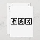 Triathlon Briefkaart (Voorkant / Achterkant)