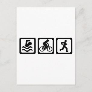 Triathlon Briefkaart