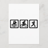 Triathlon Briefkaart (Voorkant)