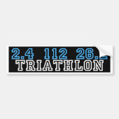 Triathlon Bumpersticker (Voorkant)