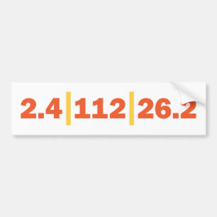Triathlon Bumpersticker 2.4 112 26.2