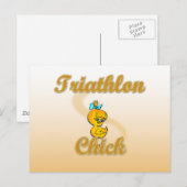 Triathlon Chick Briefkaart (Voorkant / Achterkant)