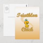 Triathlon Chick Briefkaart (Voorkant / Achterkant)