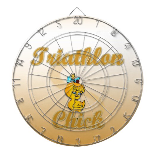 Triathlon Chick Dartbord (Voorkant)