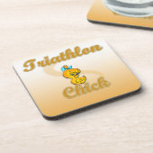 Triathlon Chick Drankjes Onderzetter (Linkerzijde)