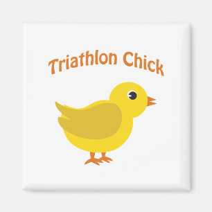 Triathlon Chick Magneet