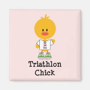 Triathlon Chick Magneet
