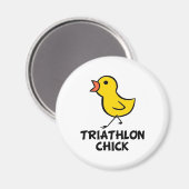 Triathlon Chick Magnet (Voorkant / Achterkant)