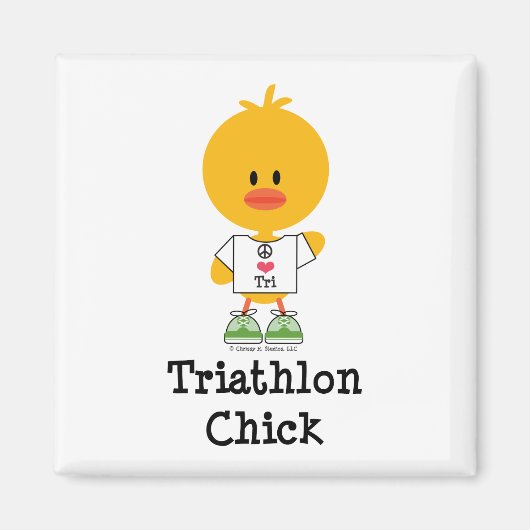 Triathlon Chick Magnet (Voorkant)