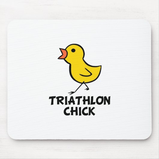 Triathlon Chick Mousepad Muismat (Voorkant)