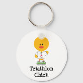 Triathlon Chick Sleutelhanger (Voorkant)