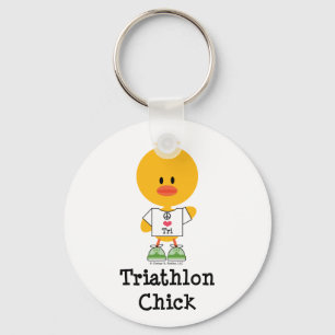 Triathlon Chick Sleutelhanger