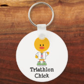 Triathlon Chick Sleutelhanger (Voorkant)