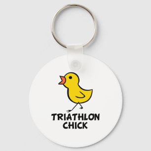 Triathlon Chick Sleutelhanger