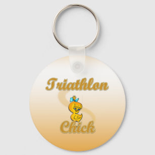 Triathlon Chick Sleutelhanger