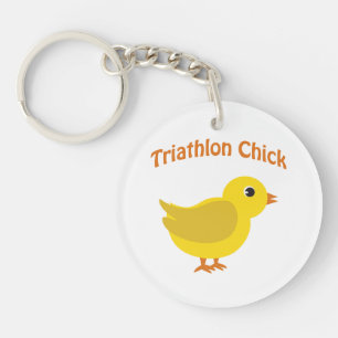 Triathlon Chick Sleutelhanger