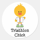 Triathlon Chick Stickers (Voorkant)