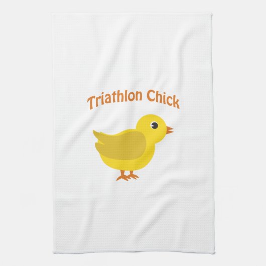 Triathlon Chick Theedoek (Verticaal)