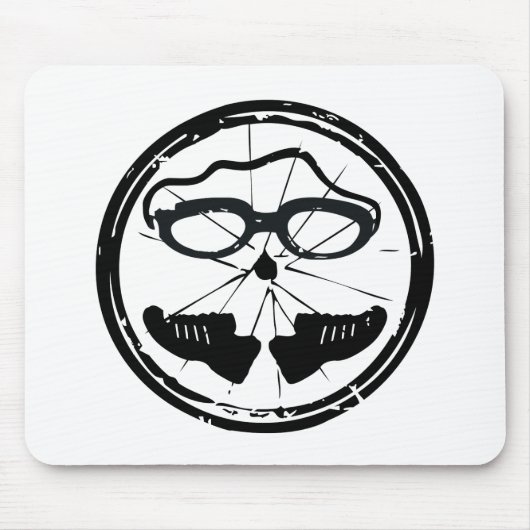 Triathlon cool artistiek ontwerp muismat (Voorkant)