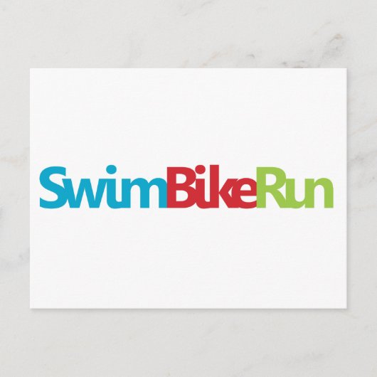 Triathlon Cool Design Briefkaart (Voorkant)