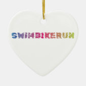 Triathlon Cool Design Keramisch Ornament (Voorkant)
