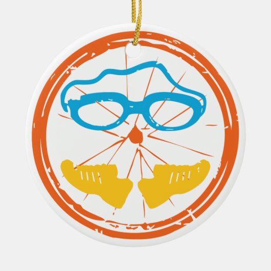 Triathlon Cool Design Keramisch Ornament (Voorkant)
