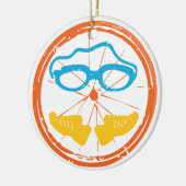 Triathlon Cool Design Keramisch Ornament (Links)