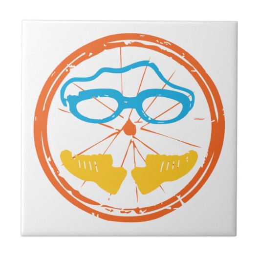 Triathlon Cool Design Tegeltje (Voorkant)