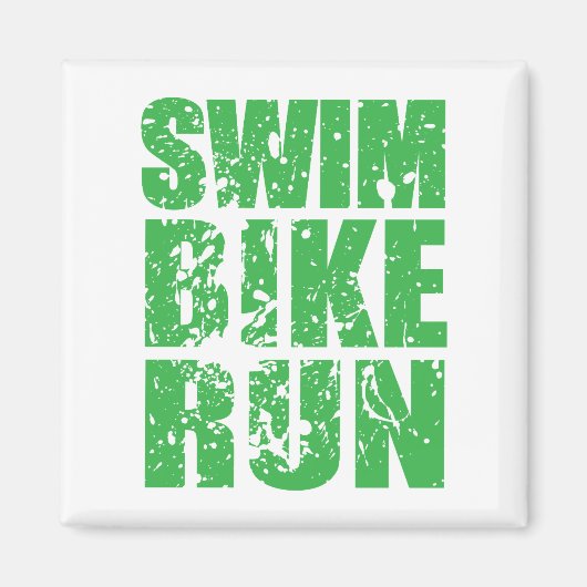 Triathlon cool logo voor alle sportliefhebbers magneet (Voorkant)