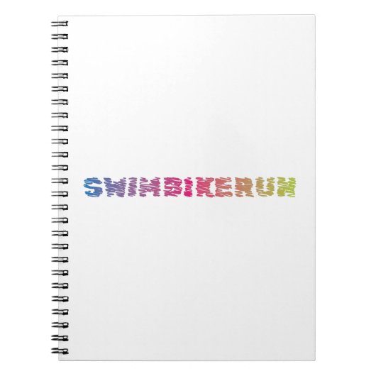 Triathlon Cool Ontwerp Notitieboek (Voorkant)