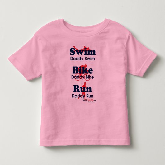 Triathlon Dad Kinder Shirts (Voorkant)