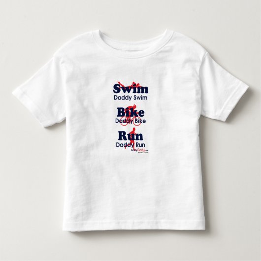 Triathlon Dad Kinder Shirts (Voorkant)