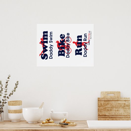 Triathlon Dad Poster (Keuken)